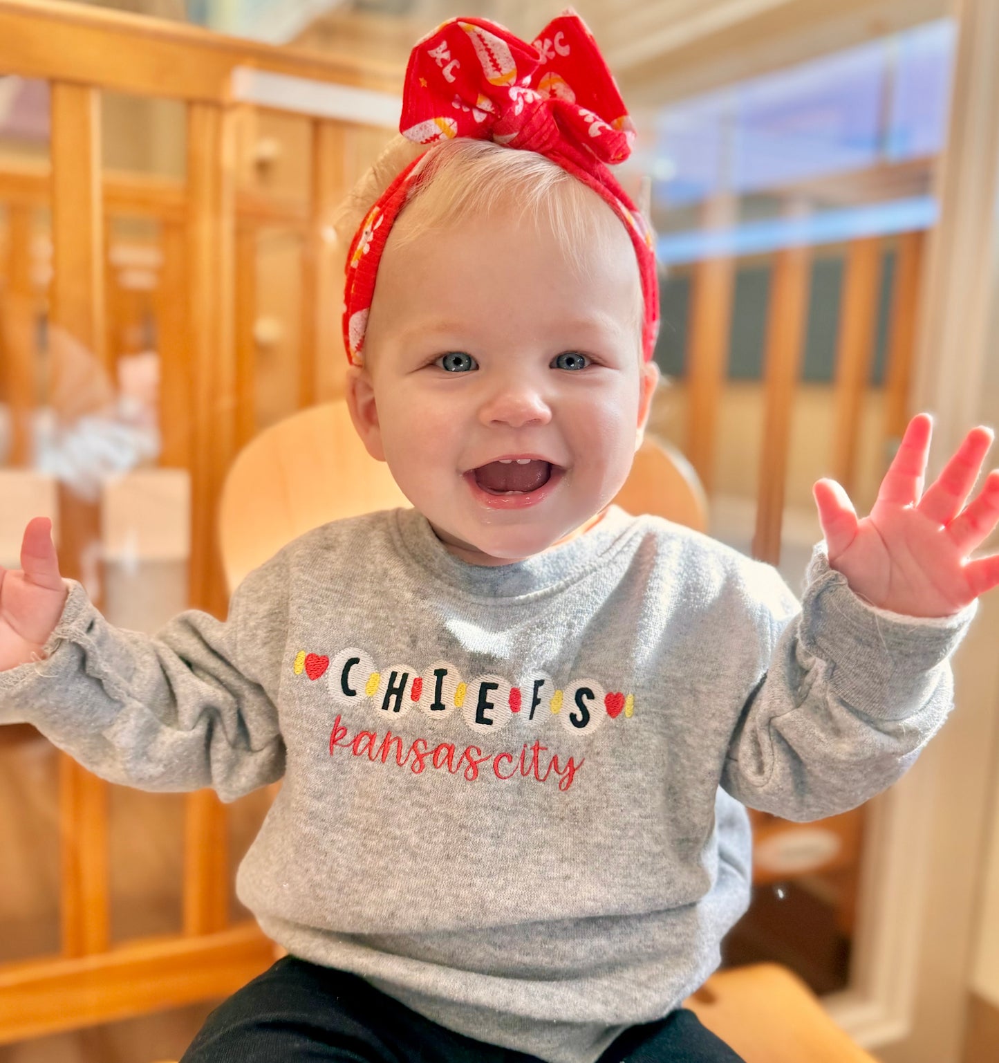 Toddler Chiefs Embroidered Friendship Sweatshirt